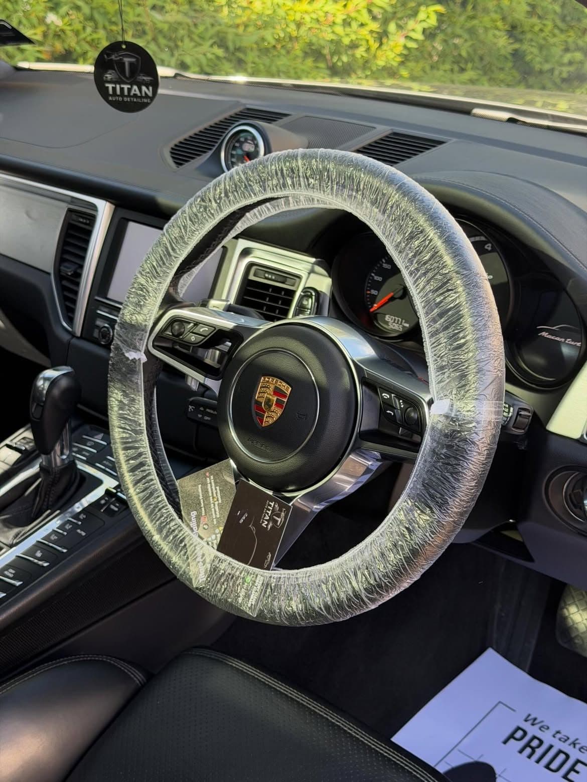Porsche Macan interior finished by Titan Auto Detailing in Auckland